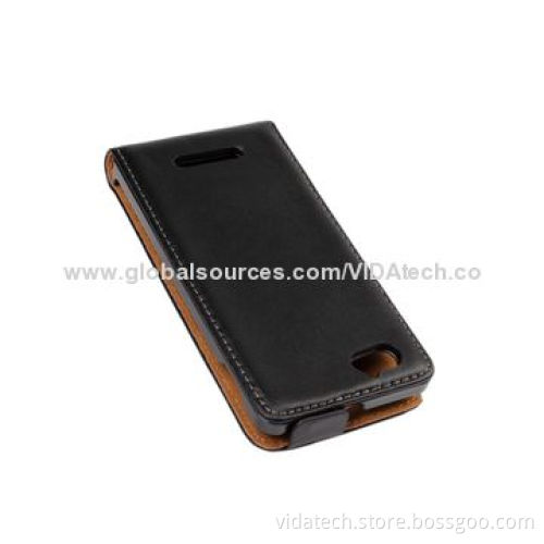 Leather Case with Vertical Flip, for Sony Xperia M C2004/C2005